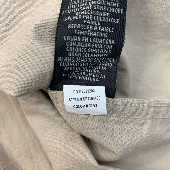 Voyager Shirt Mens M Medium Beetle Striped Button Up Stretch Woven Short Sleeve - Picture 8 of 12